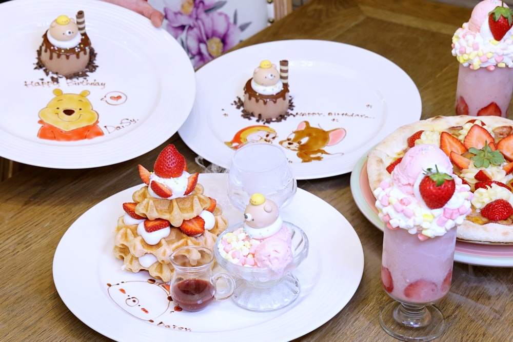 雛菊見 | 台中約會餐廳森林風好好拍，義式4人套餐和夢幻甜點根本絕配，壽星還有客製化蛋糕畫盤！